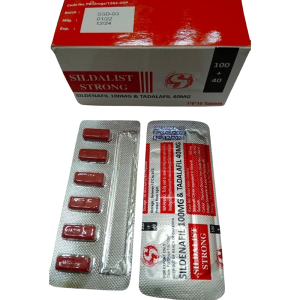 TADALAFIL SILDALIST STRONG (TADALAFIL 100 MG + SILDENAFIL 40 MG) 140 MG